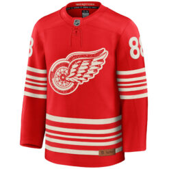 Alternative view of Patrick Kane Detroit Red Wings Red Centennial Alternate Premium Jersey - All Stitched