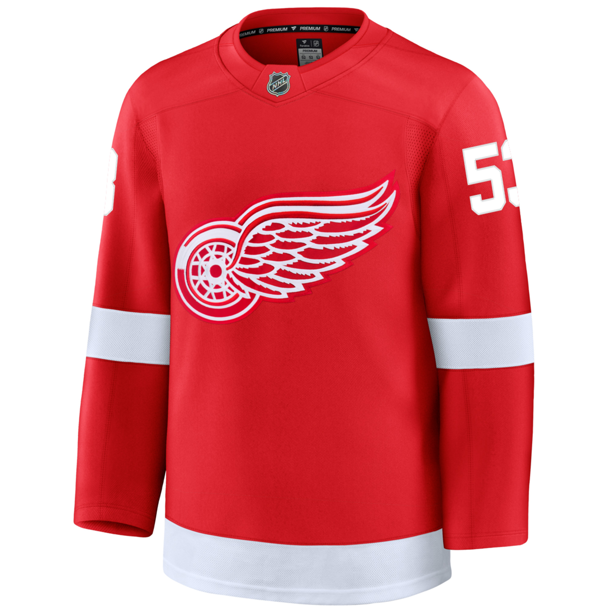 Moritz Seider Detroit Red Wings Red Home Premium Jersey - All Stitched - Image 2