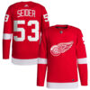 Moritz Seider Detroit Red Wings Red Centennial Alternate Premium Jersey - All Stitched