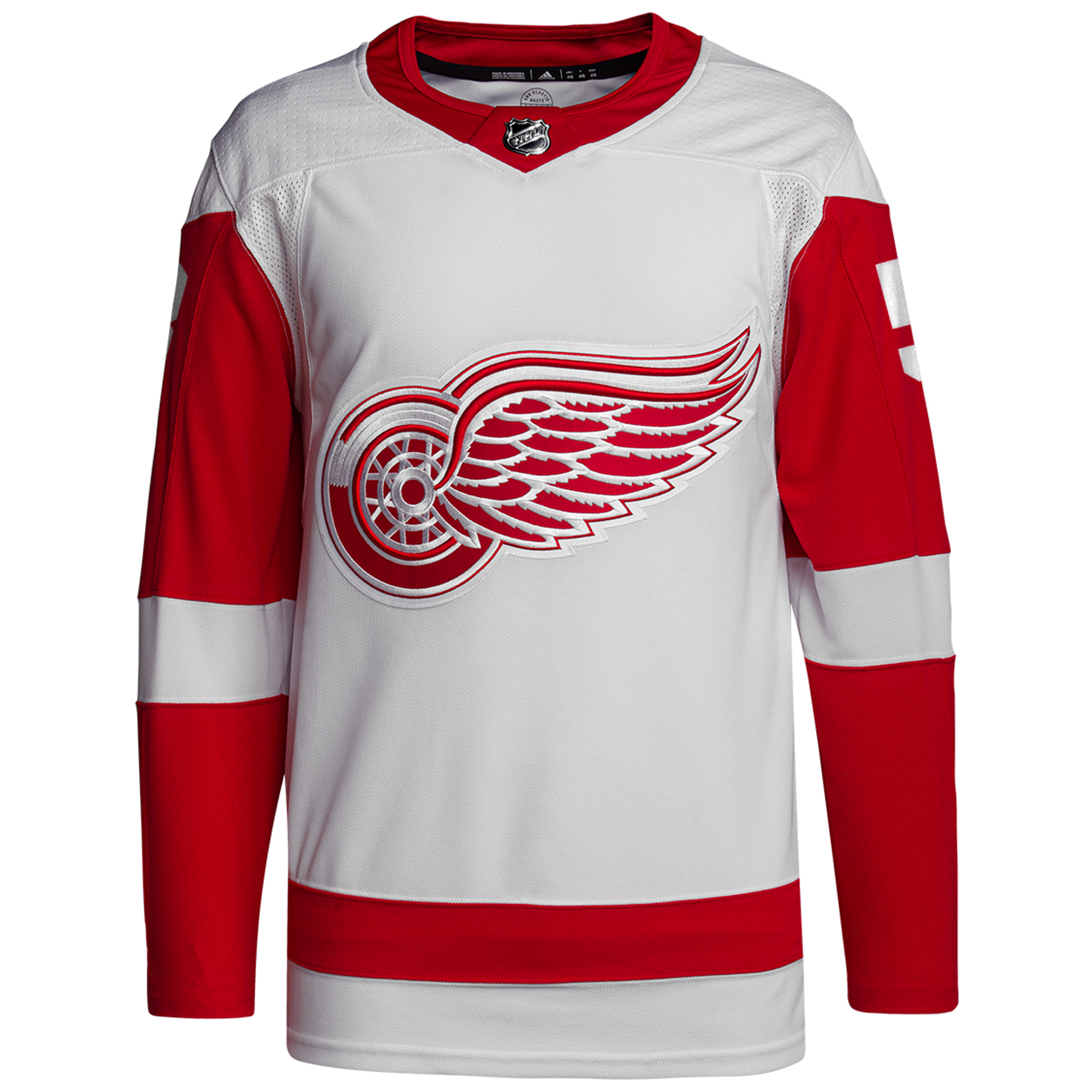 Moritz Seider Detroit Red Wings White Away Primegreen Jersey - All Stitched - Image 2