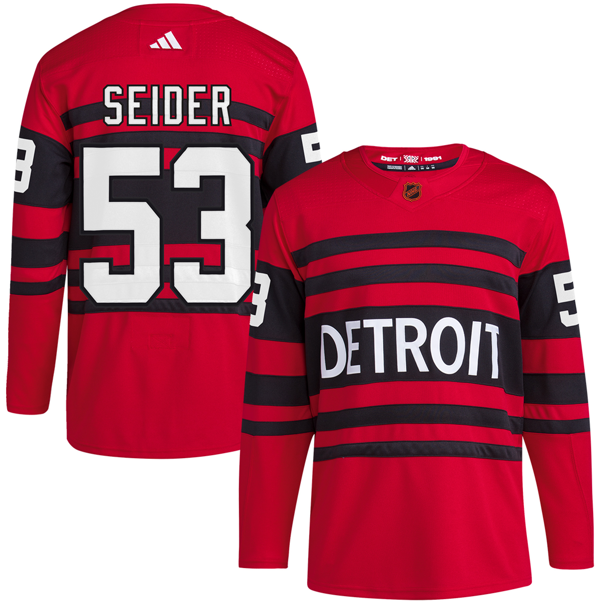 Moritz Seider Detroit Red Wings Red Reverse Retro 2.0 Primegreen Jersey - All Stitched