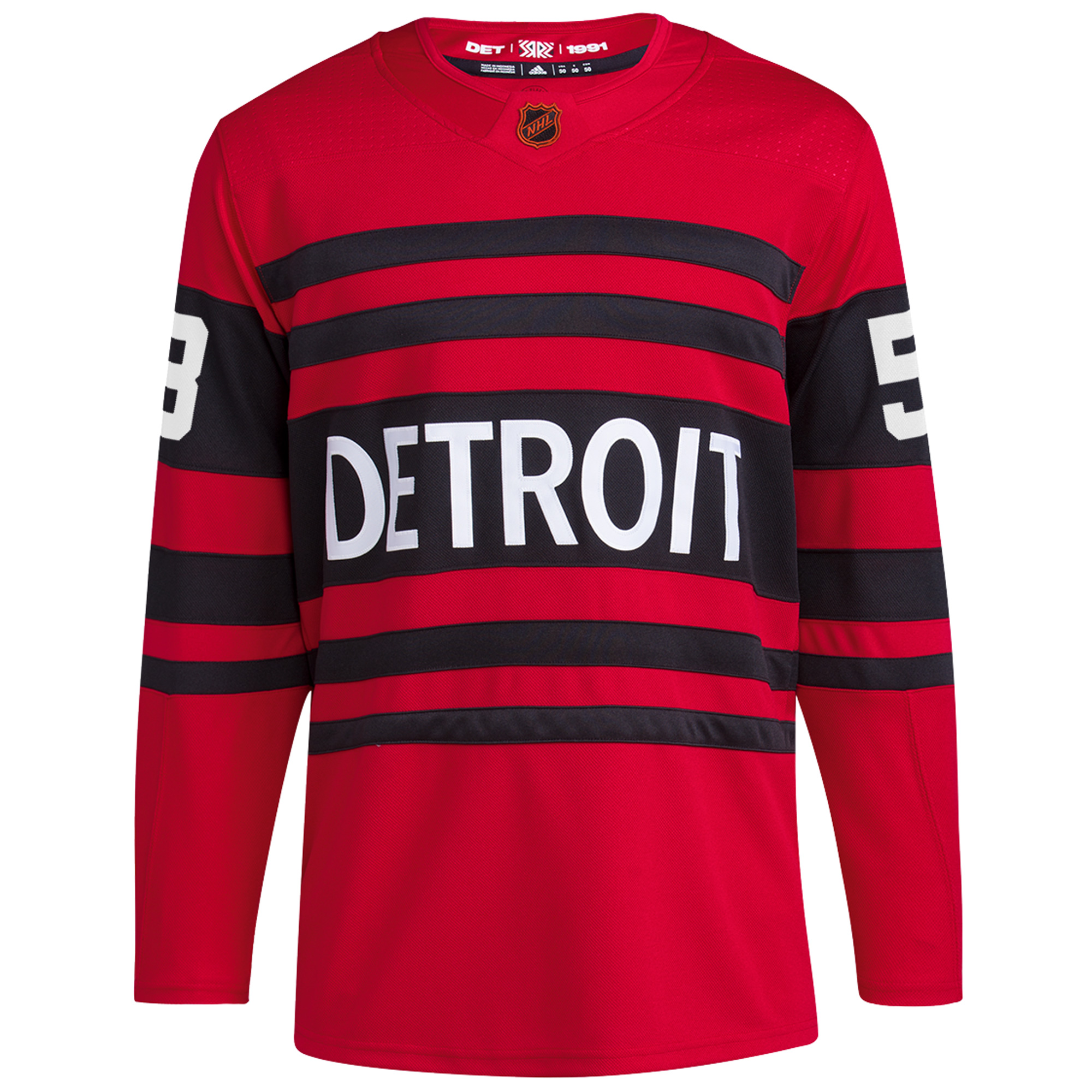 Moritz Seider Detroit Red Wings Red Reverse Retro 2.0 Primegreen Jersey - All Stitched - Image 2