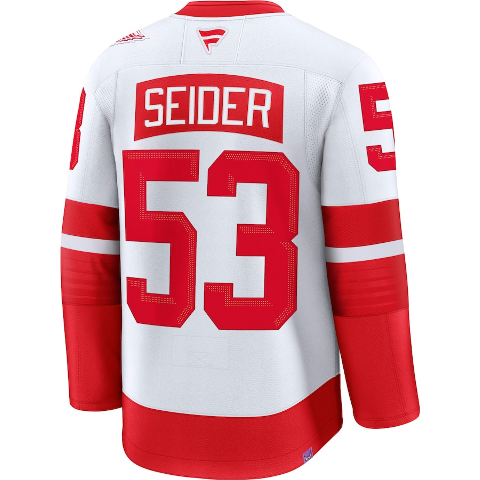 Moritz Seider Detroit Red Wings White 2025 Stadium Series Premium Jersey - All Stitched - Image 3