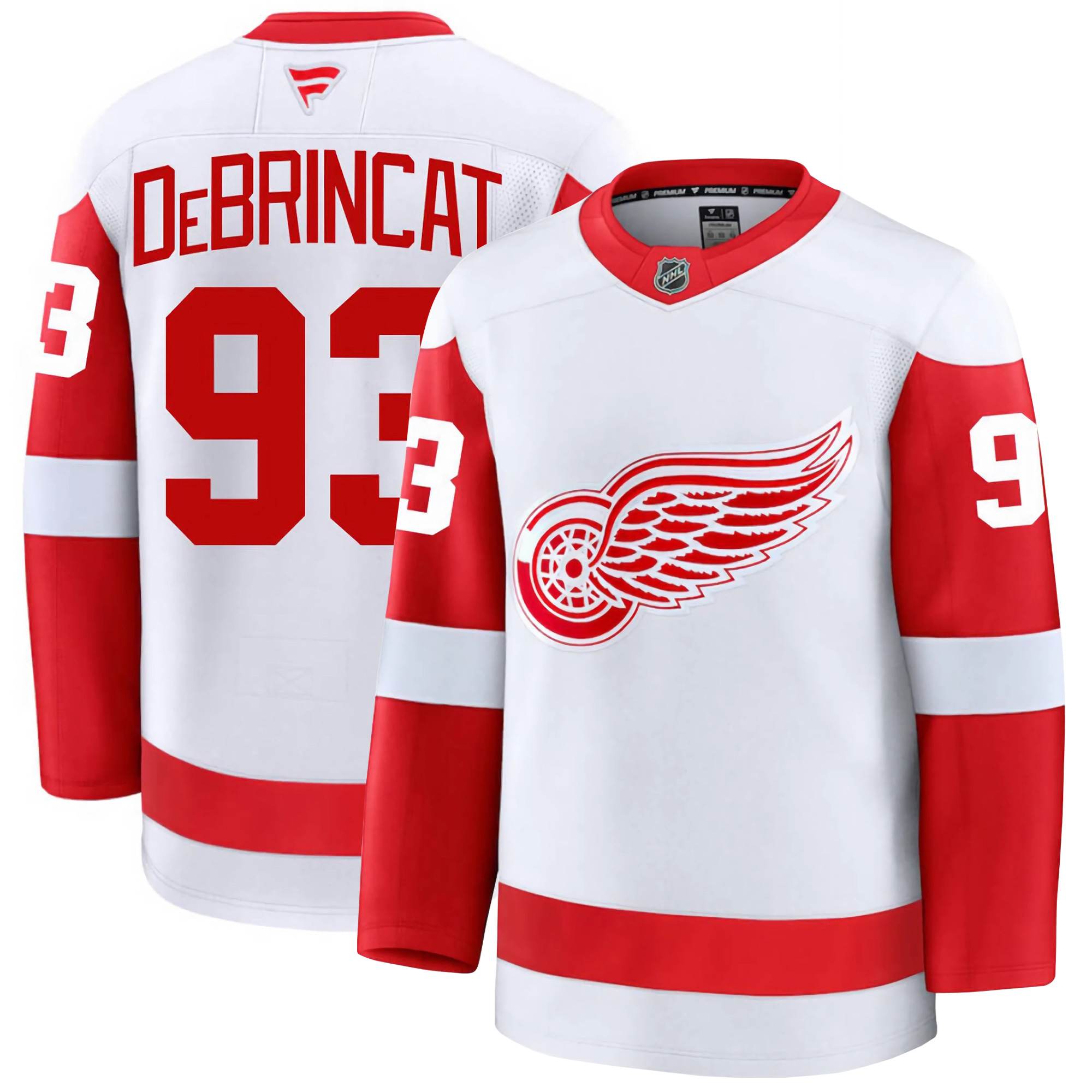 Alex DeBrincat Detroit Red Wings White Away Premium Jersey - All Stitched