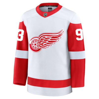 Alternative view of Alex DeBrincat Detroit Red Wings White Away Premium Jersey - All Stitched