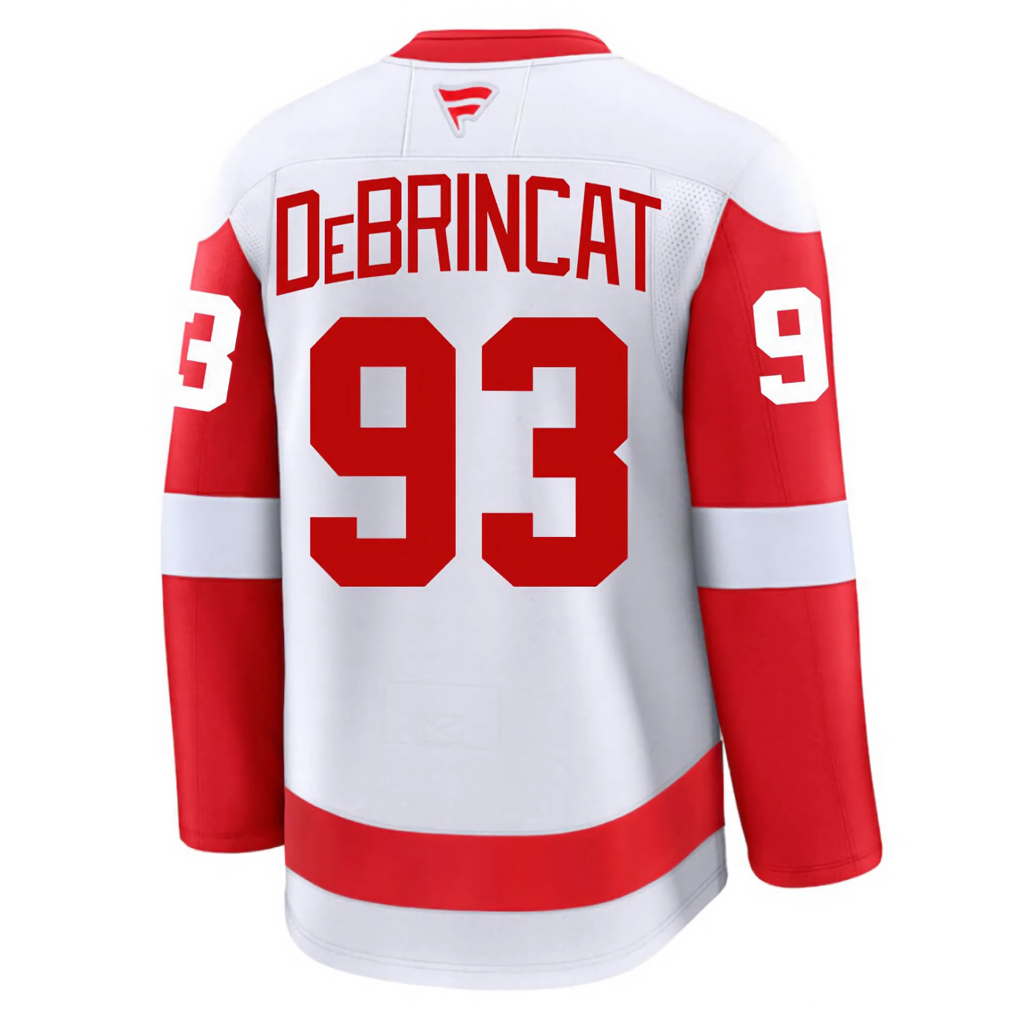 Alex DeBrincat Detroit Red Wings White Away Premium Jersey - All Stitched - Image 3