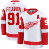 Sergei Fedorov Detroit Red Wings White Away Premium Jersey - All Stitched