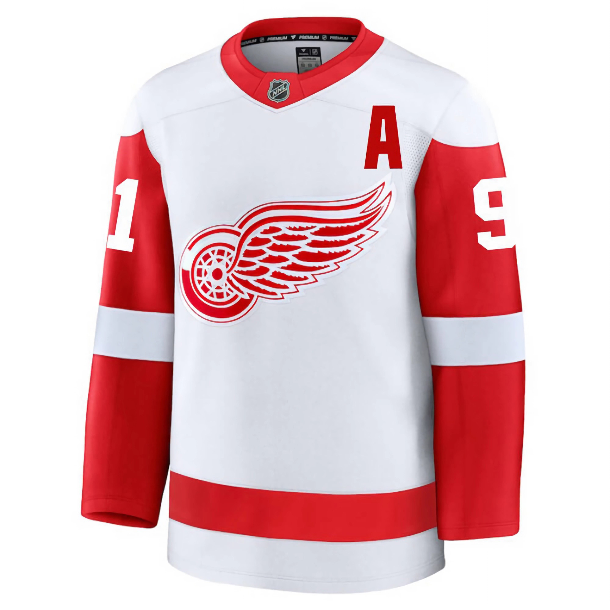 Sergei Fedorov Detroit Red Wings White Away Premium Jersey - All Stitched - Image 2