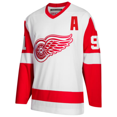 Alternative view of Sergei Fedorov Detroit Red Wings White Away Primegreen Jersey - All Stitched