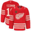 Steve Yzerman Detroit Red Wings Red Centennial Alternate Premium Jersey - All Stitched