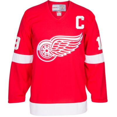 Alternative view of Steve Yzerman Detroit Red Wings Red Home Primegreen Jersey - All Stitched