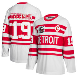 Steve Yzerman Detroit Red Wings White 1991/92 Classics Jersey - All Stitched