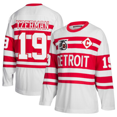 Steve Yzerman Detroit Red Wings White 1991/92 Classics Jersey - All Stitched