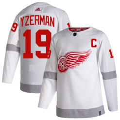 Steve Yzerman Detroit Red Wings White Reverse Retro Jersey - All Stitched