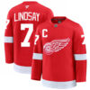 Ted Lindsay Detroit Red Wings Red Home Premium Jersey - All Stitched