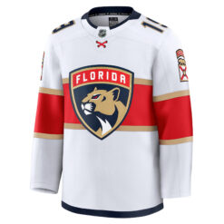 Alternative view of Matthew Tkachuk Florida Panthers White Away Premium Jersey - All Stitched