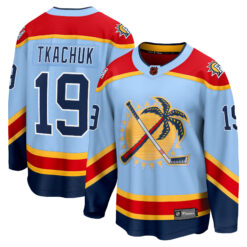 Matthew Tkachuk Florida Panthers Light Blue Alternate Premium Jersey - All Stitched