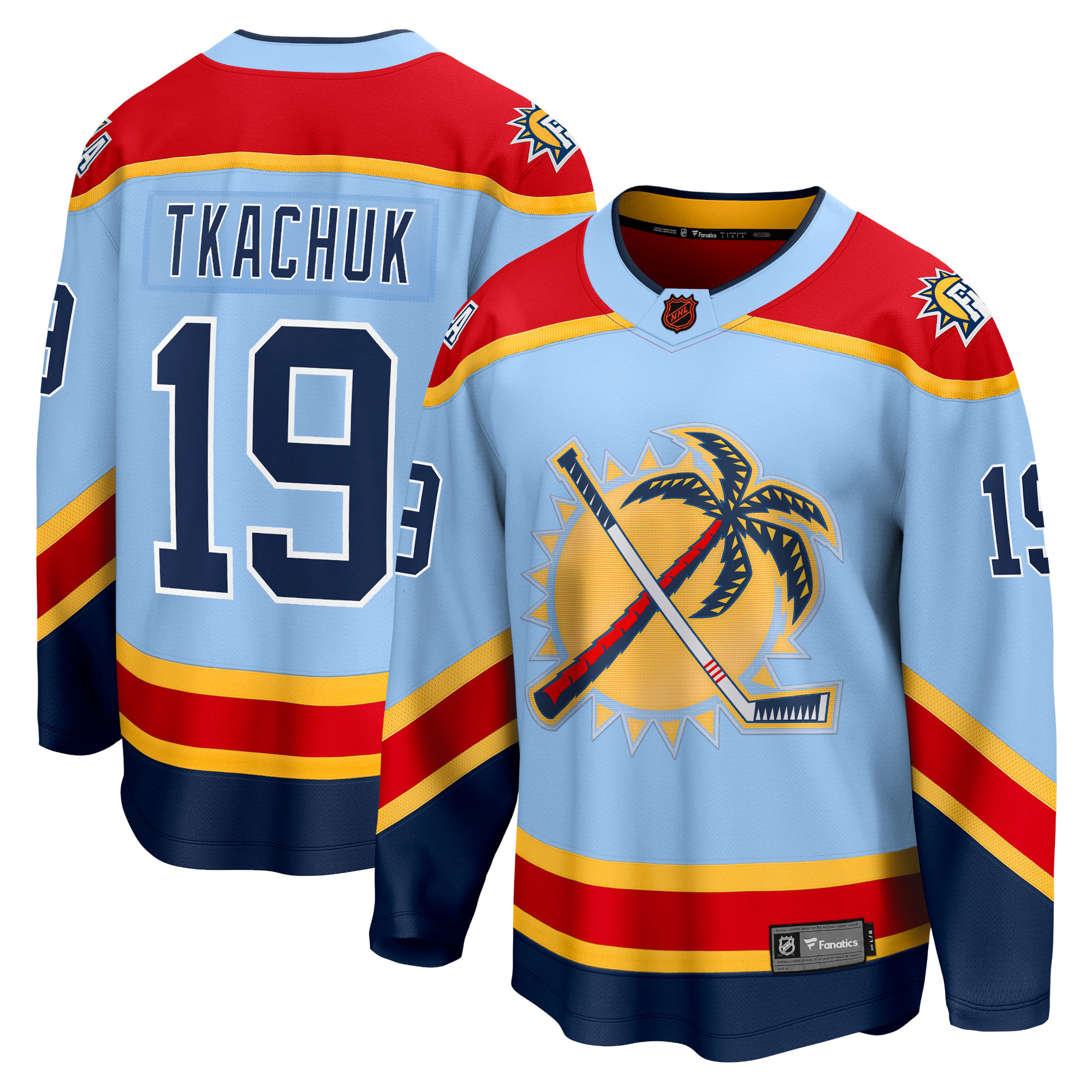 Matthew Tkachuk Florida Panthers Light Blue Alternate Premium Jersey - All Stitched