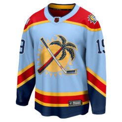 Alternative view of Matthew Tkachuk Florida Panthers Light Blue Alternate Premium Jersey - All Stitched