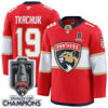 Matthew Tkachuk Florida Panthers 2025 Stanley Cup Championship Red Home Premium Jersey - All Stitched
