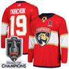 Matthew Tkachuk Florida Panthers 2025 Stanley Cup Championship Red Home Primegreen Jersey - All Stitched