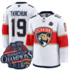 Matthew Tkachuk Florida Panthers Back To Back Championship White Away Premium Jersey - All Stitched