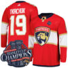 Matthew Tkachuk Florida Panthers Back To Back Championship Red Home Primegreen Jersey - All Stitched