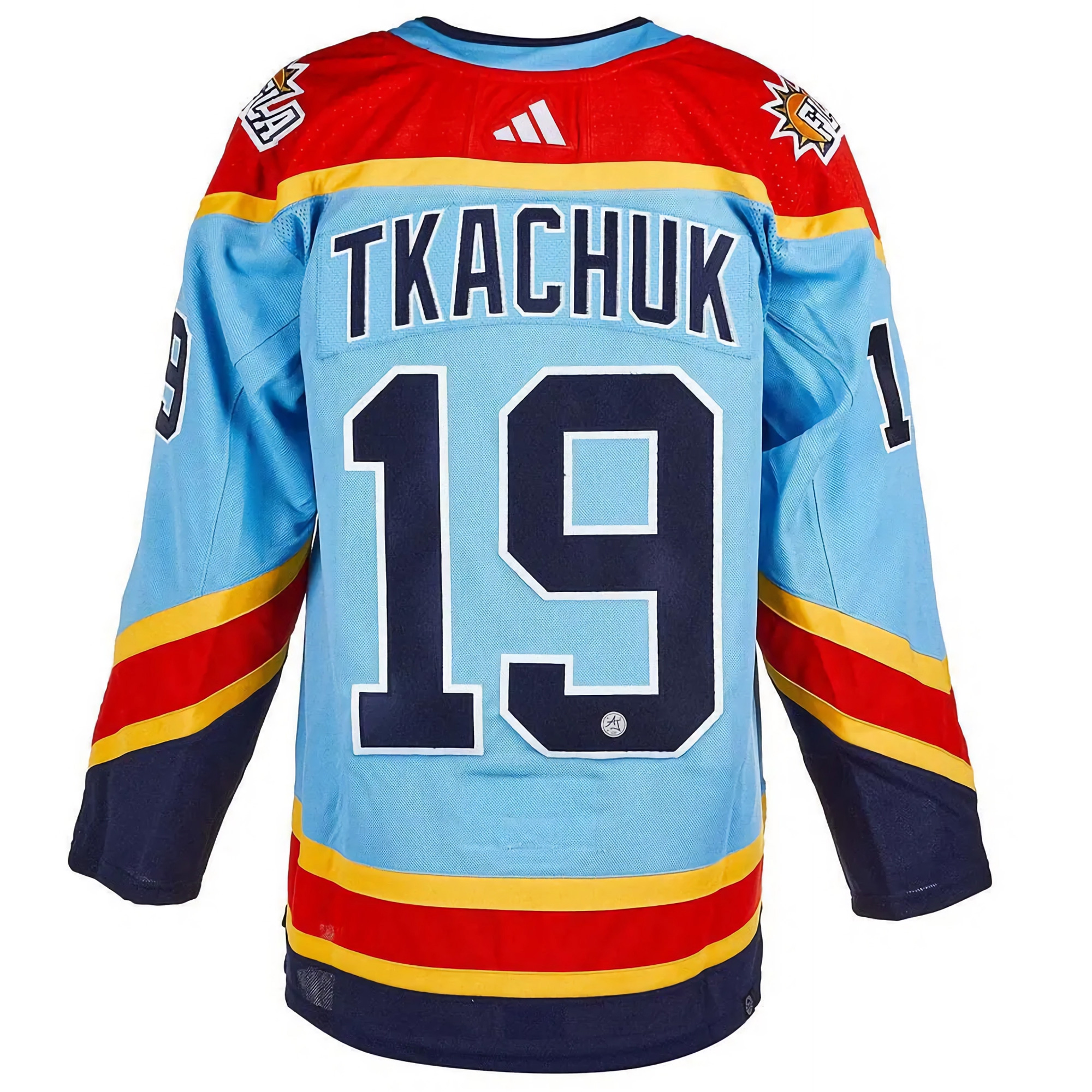 Matthew Tkachuk Florida Panthers Back To Back Championship Light Blue Alternate Primegreen Jersey - All Stitched - Image 3