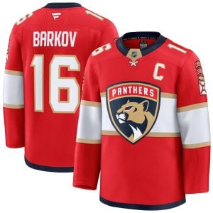 Aleksander Barkov Florida Panthers Red Home Premium Jersey - All Stitched