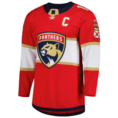 Alternative view of Aleksander Barkov Florida Panthers Red Home Primegreen Jersey - All Stitched
