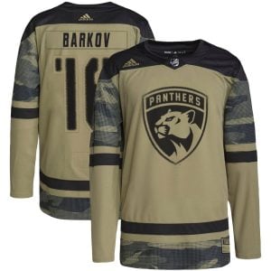 Aleksander Barkov Florida Panthers Camo Military Appreciation Jersey - All Stitched