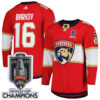 Aleksander Barkov Florida Panthers 2025 Stanley Cup Championship Red Home Primegreen Jersey - All Stitched