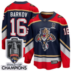 Aleksander Barkov Florida Panthers 2025 Stanley Cup Championship Blue 2020/21 Special Edition Jersey - All Stitched