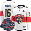 Aleksander Barkov Florida Panthers Back To Back Championship White Away Premium Jersey - All Stitched