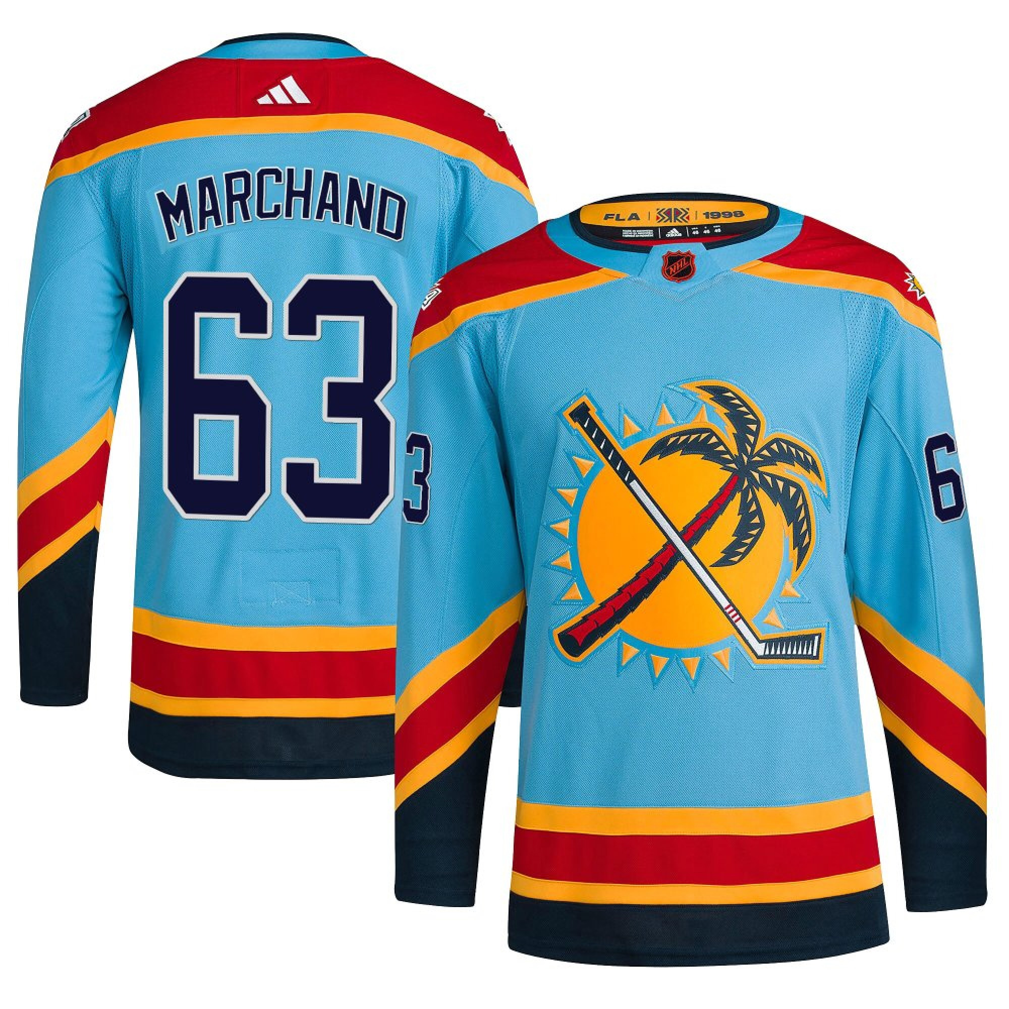 Brad Marchand Florida Panthers Light Blue Alternate Primegreen Jersey - All Stitched
