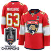 Brad Marchand Florida Panthers 2025 Stanley Cup Championship Red Home Premium Jersey - All Stitched