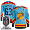 Brad Marchand Florida Panthers 2025 Stanley Cup Championship Light Blue Alternate Primegreen Jersey - All Stitched