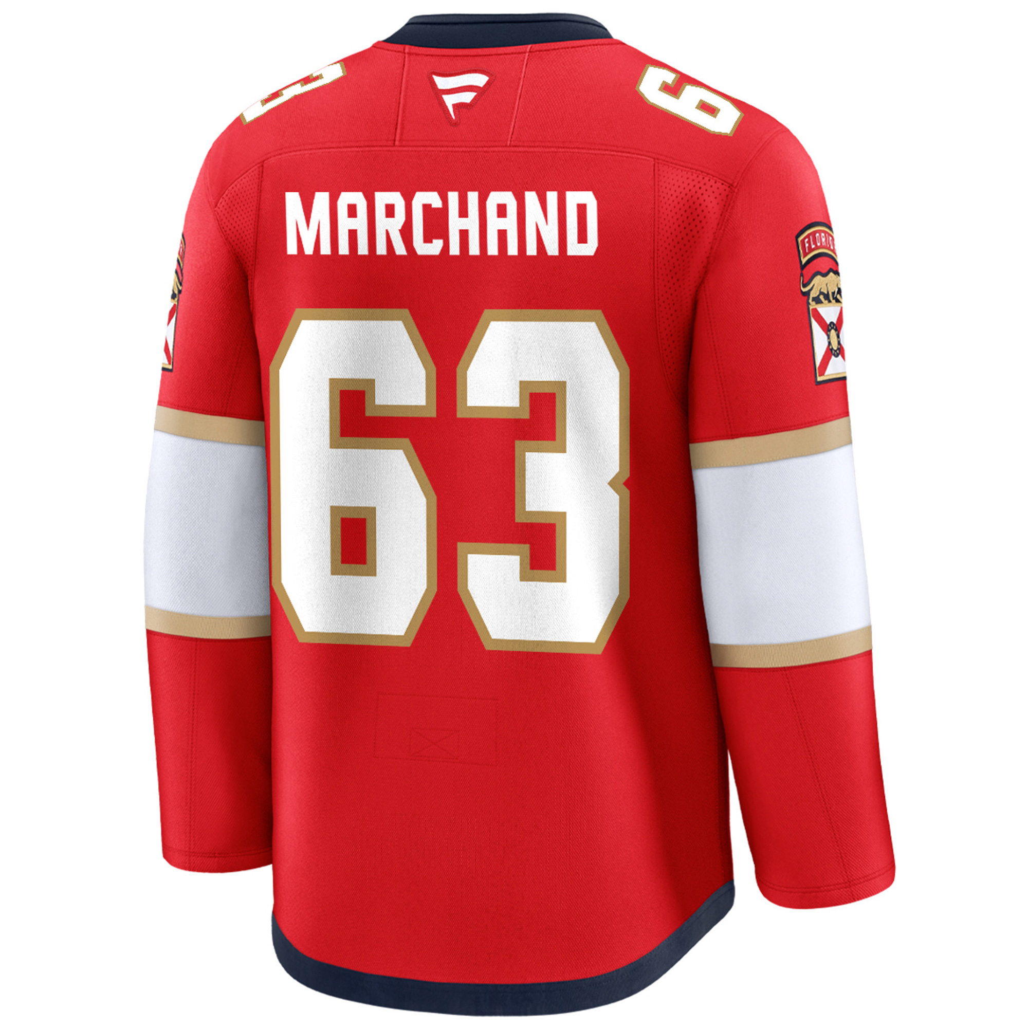 Brad Marchand Florida Panthers Back To Back Championship Red Home Premium Jersey - All Stitched - Image 3