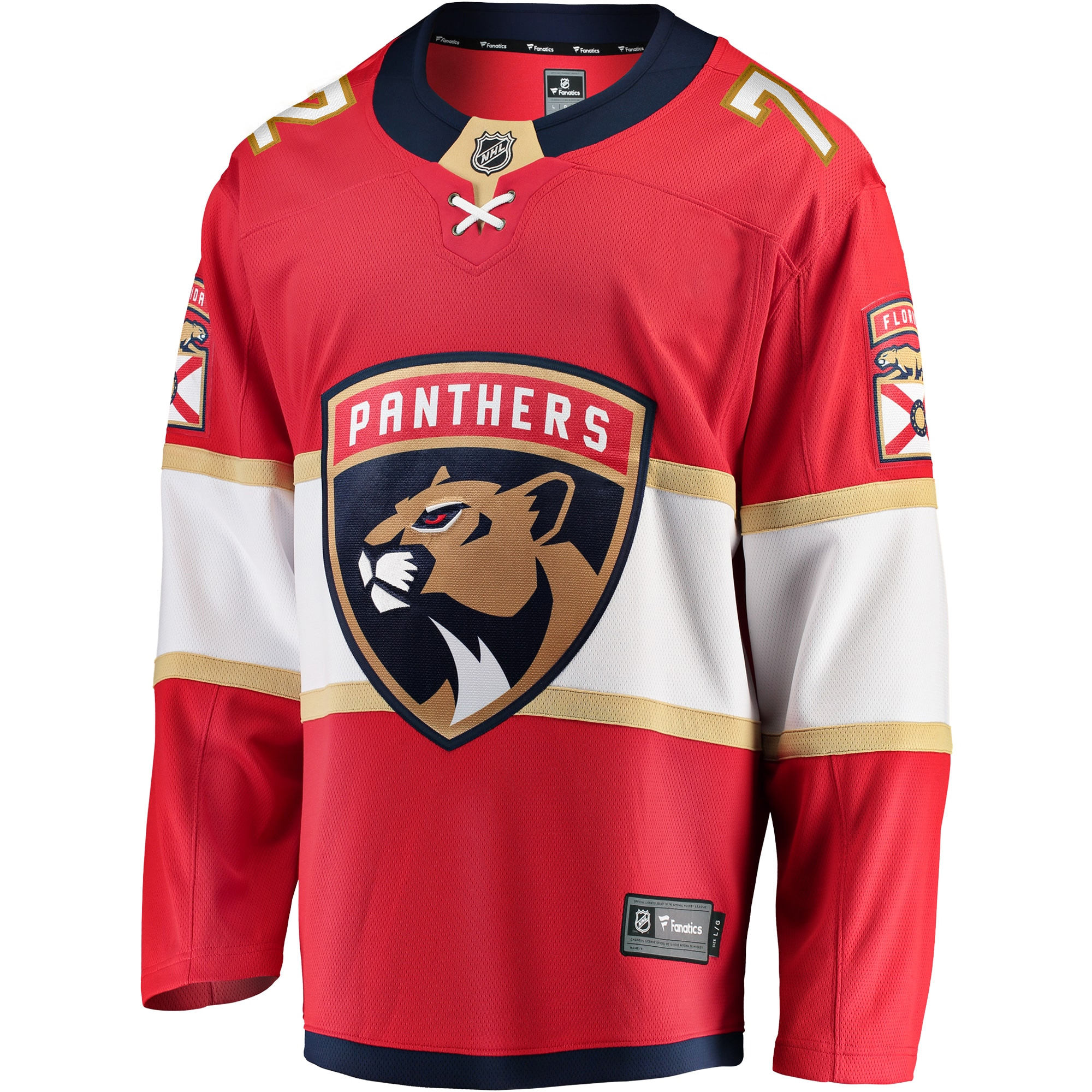 Sergei Bobrovksy Florida Panthers Red Home Jersey - All Stitched - Image 2