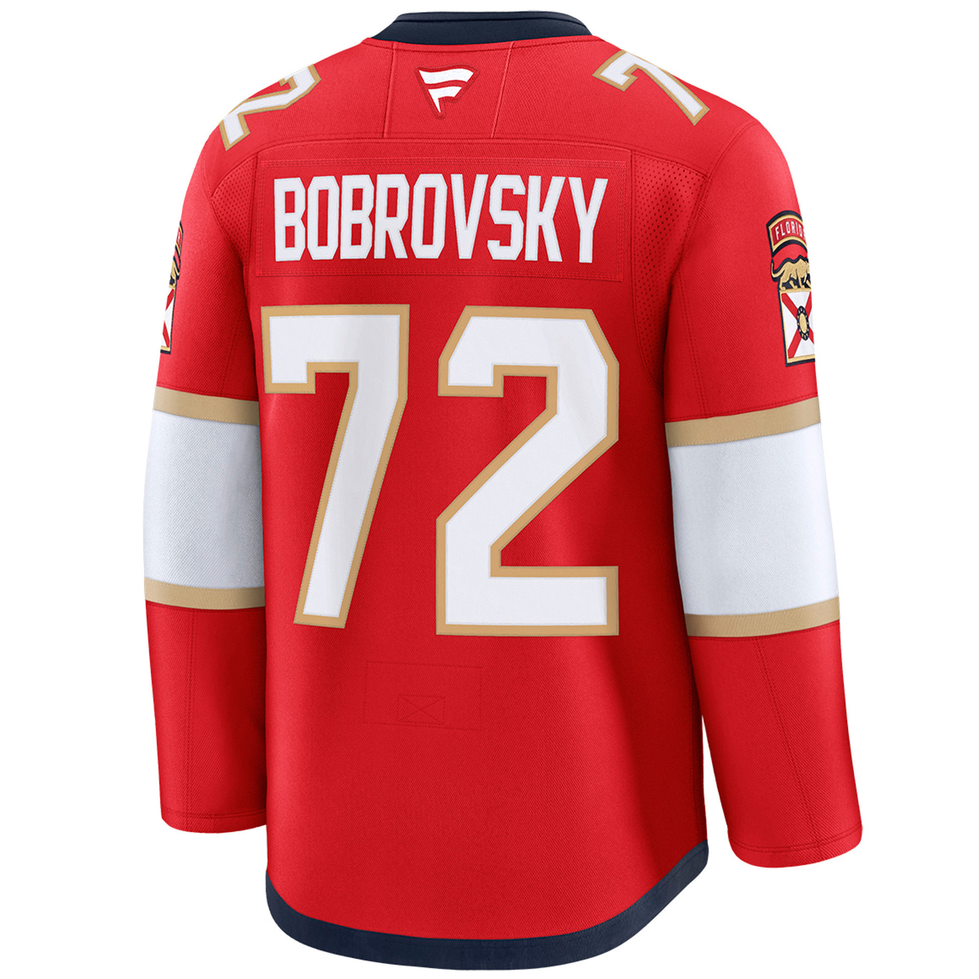 Sergei Bobrovksy Florida Panthers Back To Back Championship Red Home Premium Jersey - All Stitched - Image 3