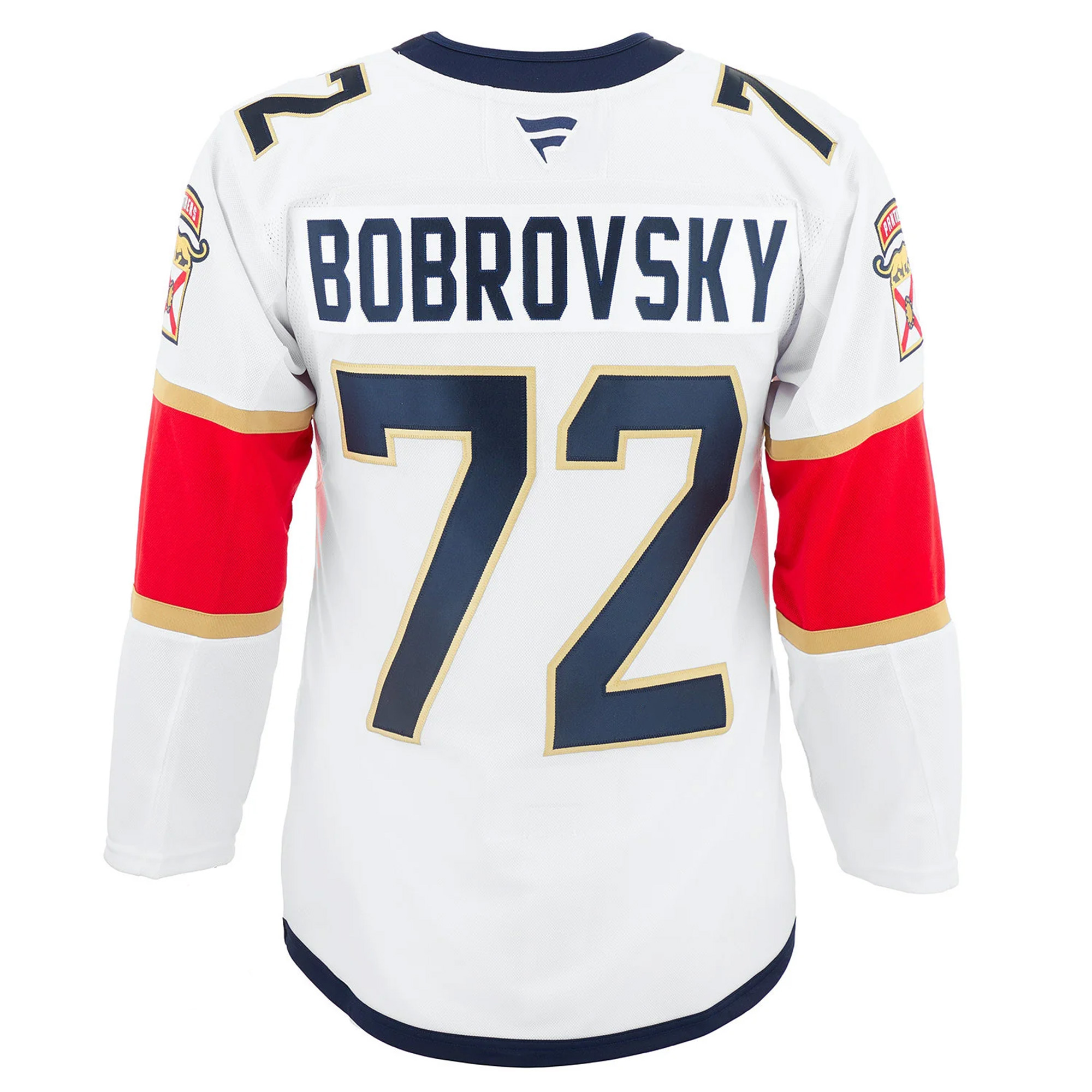 Sergei Bobrovksy Florida Panthers Back To Back Championship White Away Premium Jersey - All Stitched - Image 3