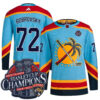 Sergei Bobrovksy Florida Panthers Back To Back Championship Light Blue Alternate Primegreen Jersey - All Stitched