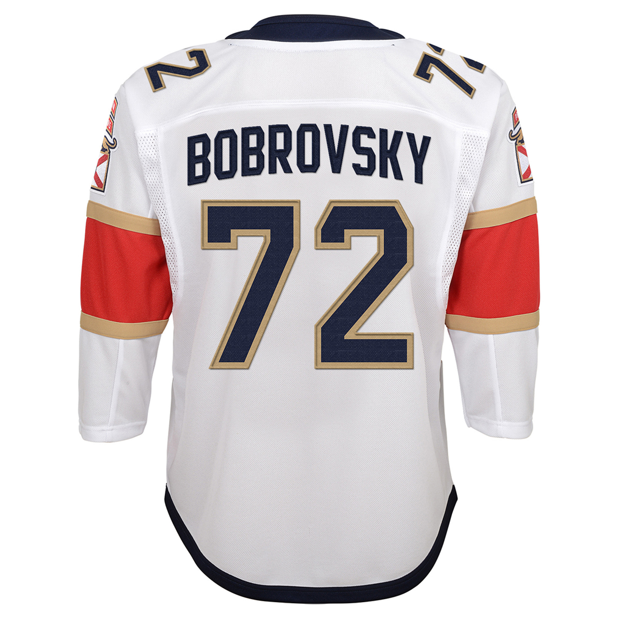 Sergei Bobrovksy Florida Panthers Back To Back Championship White Away Jersey - All Stitched - Image 3