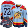 Sergei Bobrovksy Florida Panthers Back To Back Championship Light Blue Alternate Jersey - All Stitched