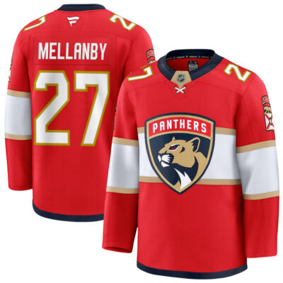 Scott Mellanby Florida Panthers Red Home Premium Jersey - All Stitched