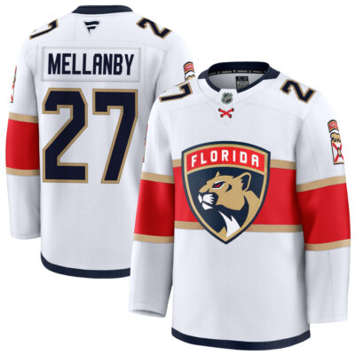 Scott Mellanby Florida Panthers White Away Premium Jersey - All Stitched