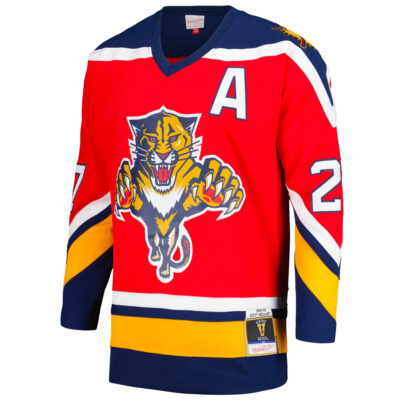 Alternative view of Scott Mellanby Florida Panthers Red 1995/96 Alternate Blue Line Jersey - All Stitched