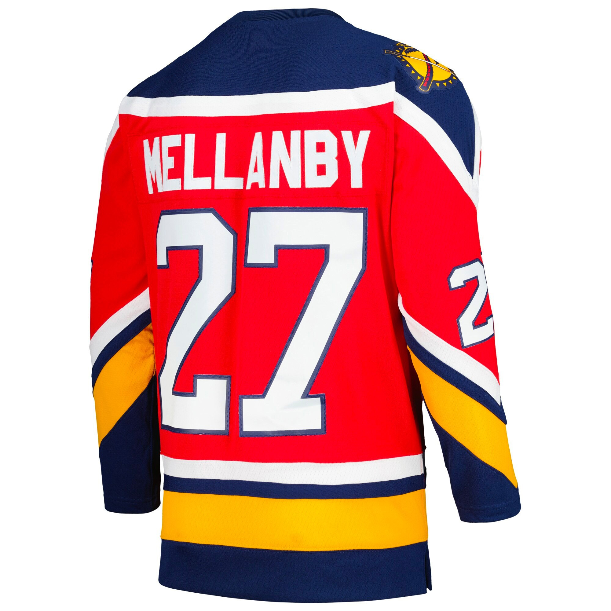 Scott Mellanby Florida Panthers Red 1995/96 Alternate Blue Line Jersey - All Stitched - Image 3