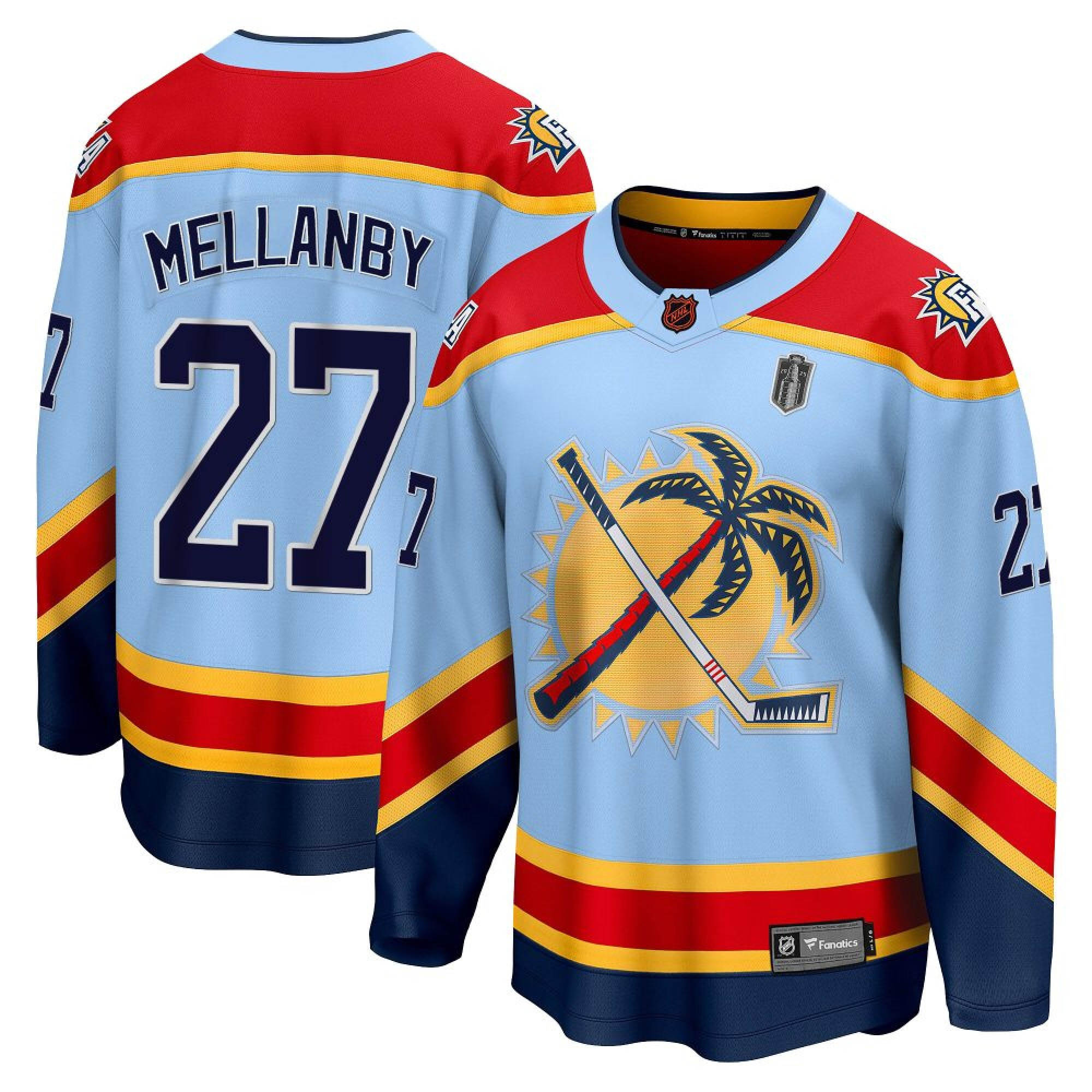 Scott Mellanby Florida Panthers Blue Alternate Jersey - All Stitched