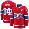 Nick Suzuki Montreal Canadiens Red Home Premium Jersey - All Stitched